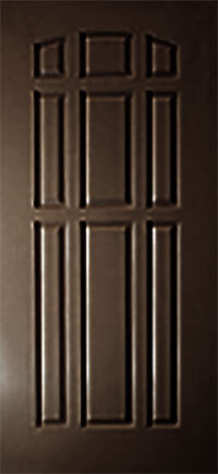 Commercial brown front door