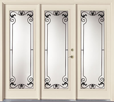 Triple configuration garden doors