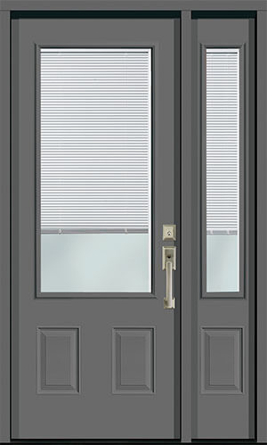 Entry door with three quarter sidelite