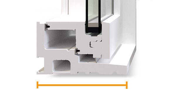 Consumer's Choice bay windows feature a 4-1/2” fusion-welded frame.