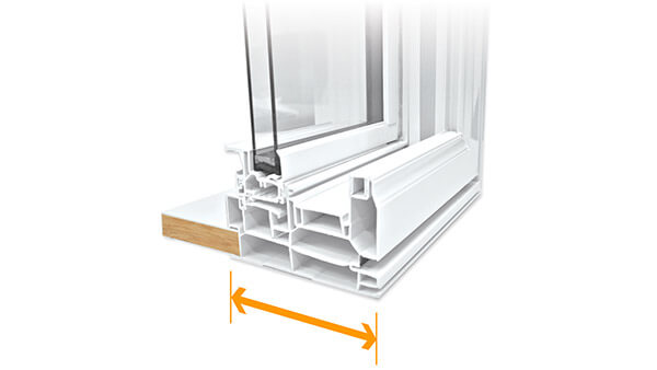 Consumer's Choice double hung windows feature a 4-1/2” fusion-welded frame.