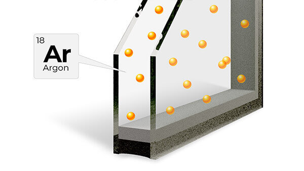 Consumer's Choice fixed windows feature Argon gas filling between panes.