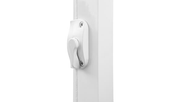 Consumer's Choice double slider windows feature decorative cam action locks.
