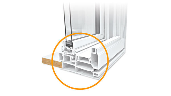 Consumer's Choice double hung windows features multi-chamber construction.