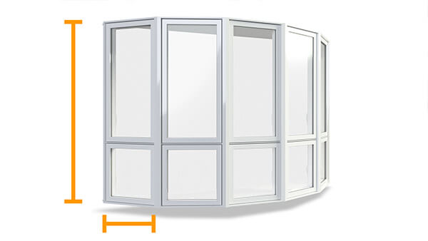 Consumer's Choice bay windows feature superior structural construction.