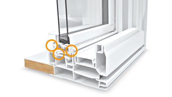 Consumer's Choice double hung windows feature multiple weather seals.