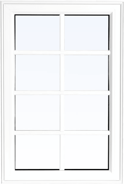 The high profile version of a fixed shaped replacement window (or picture window).