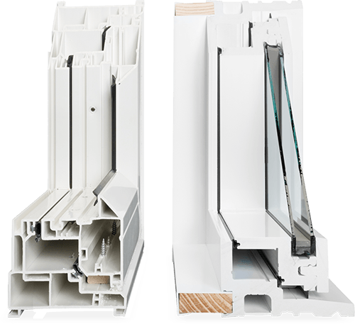 A comparison between RevoCell® windows and traditional hollow-chamber PVC windows.