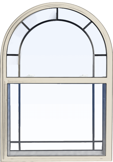 Custom cashmere color replacement PVC hung window