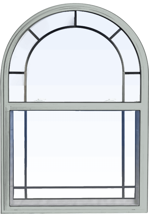 Custom dover grey color replacement PVC hung window