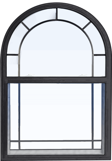 Custom iron ore color replacement PVC hung window