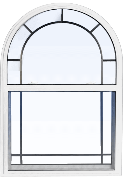 Custom white color replacement PVC hung window