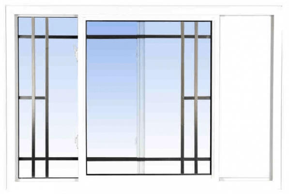 A PVC single lift out slider window