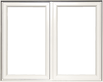 An example of a typical PVC casement window